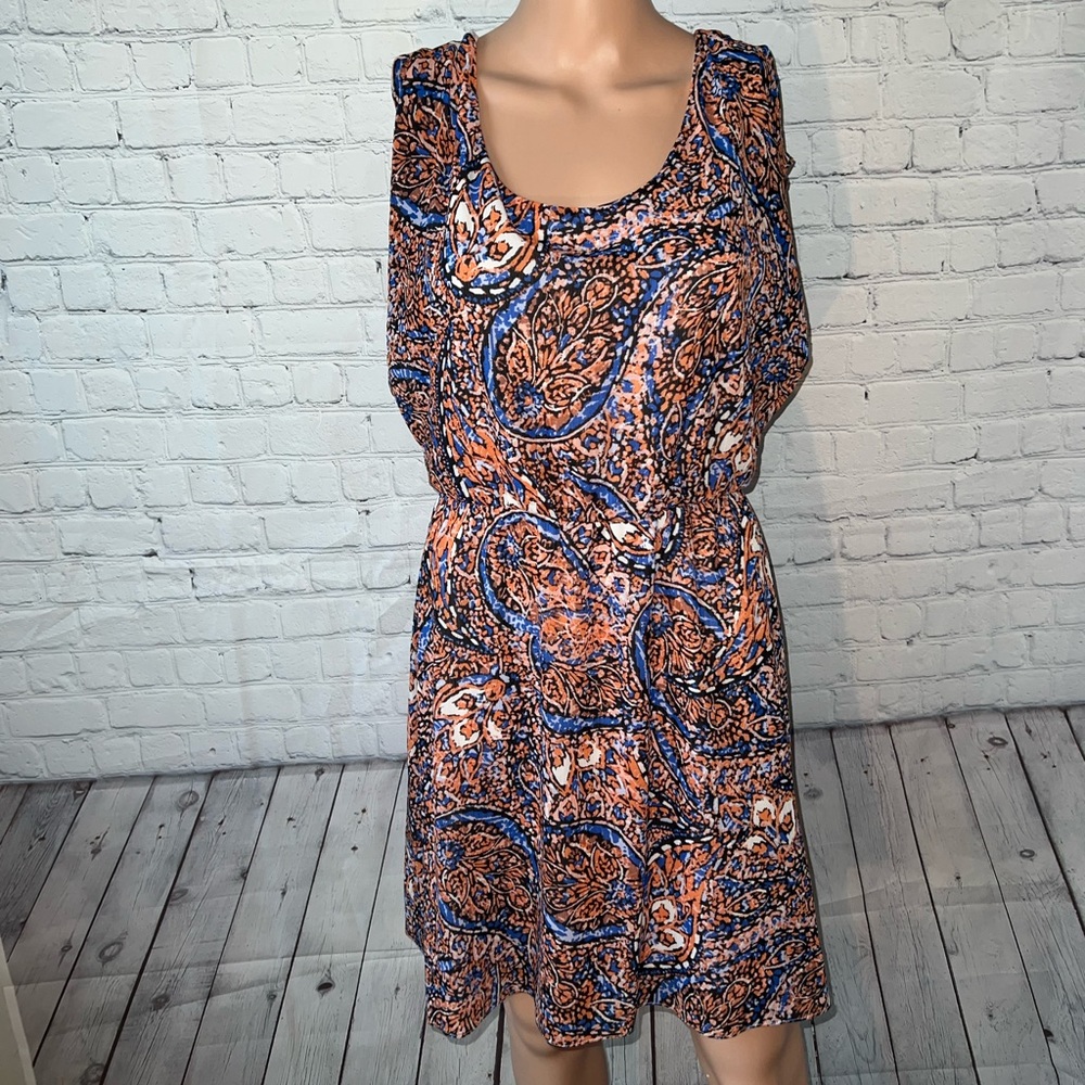 outback red orange and blue dress size S - Picture 1 of 10